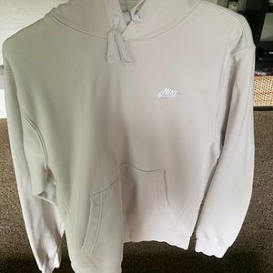 men’s small nike cream hoodie
